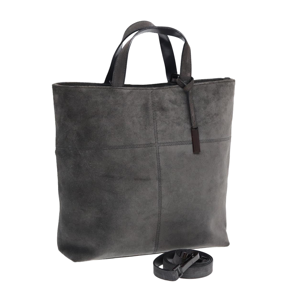 Gucci -- Grey Suede Handbag ()