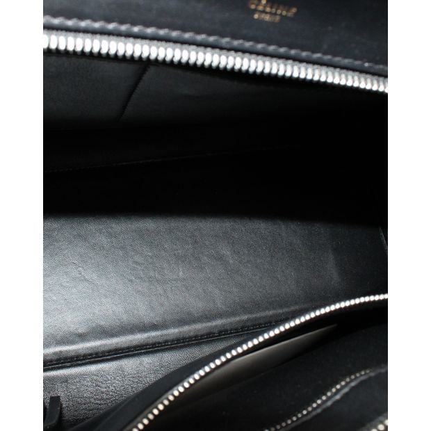 Celine Python & Black Leather Edge Shoulder Bag