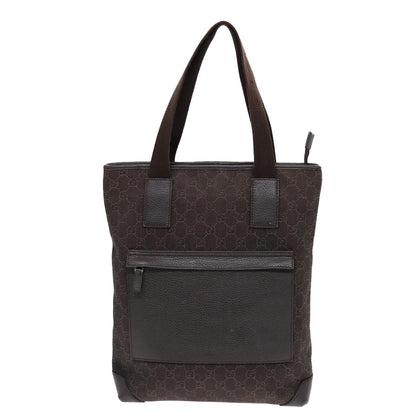 Gucci Gg Canvas Brown Canvas Tote Bag ()