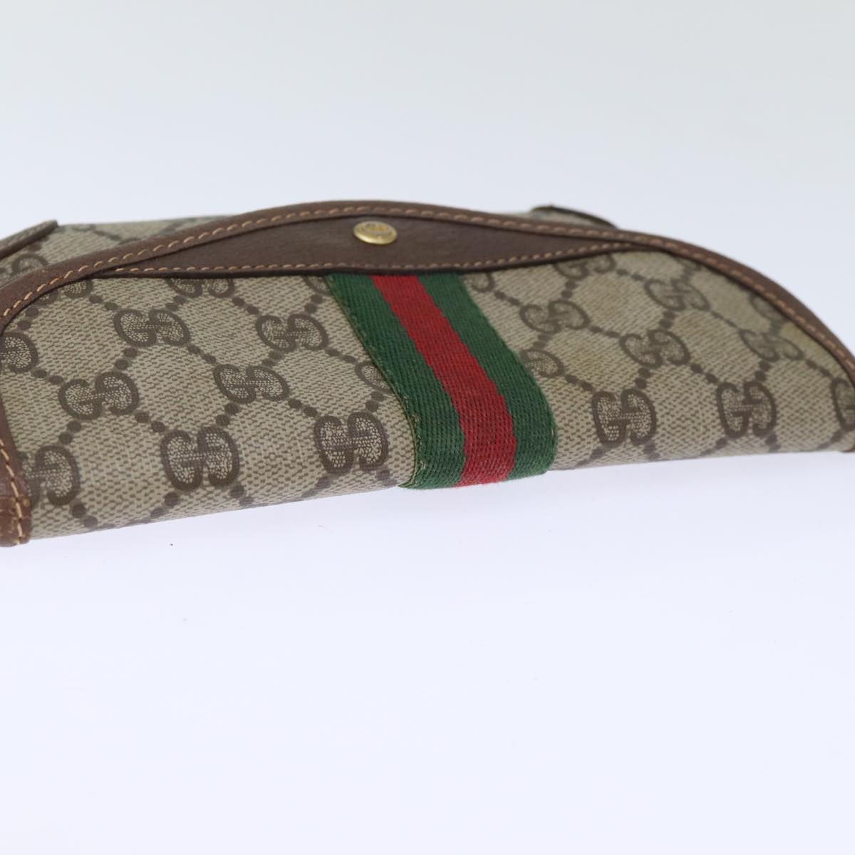 Gucci Sherry Beige Leather Clutch Bag