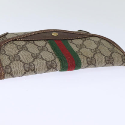 Gucci Sherry Beige Leather Clutch Bag