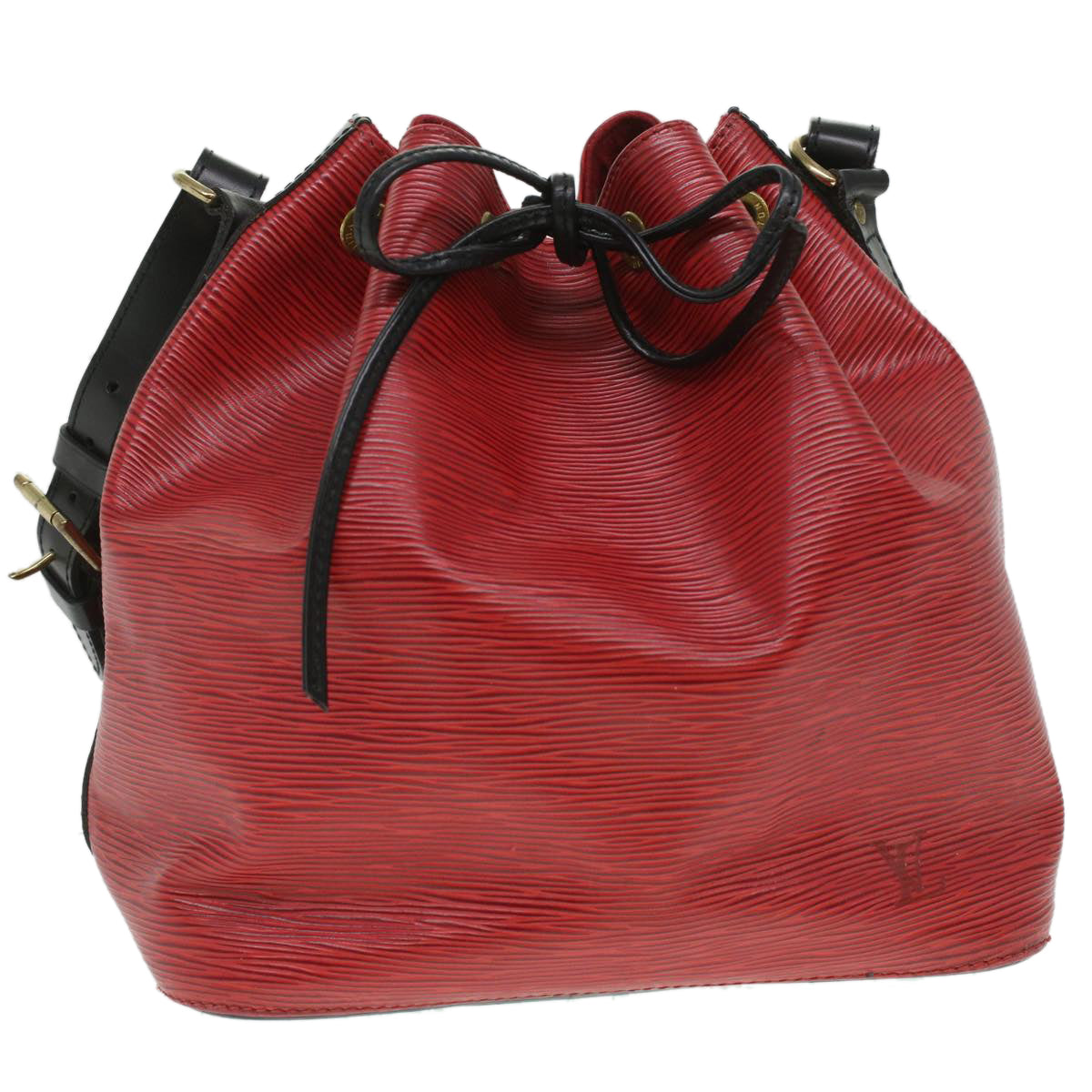 Louis Vuitton Red Leather Noe shoulder bag