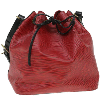 Louis Vuitton Red Leather Noe shoulder bag