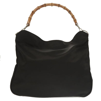 Gucci Bamboo Black Synthetic Handbag
