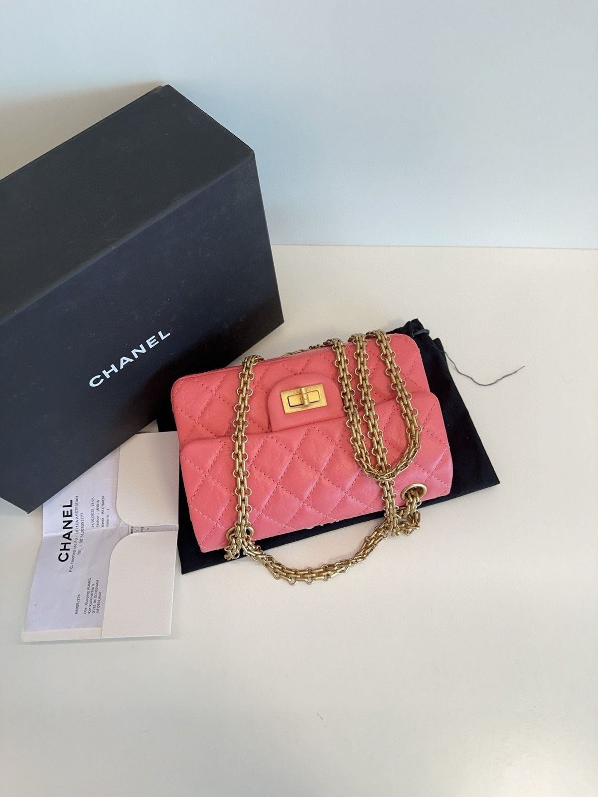 Chanel . P mini chip bag ×cm year pink