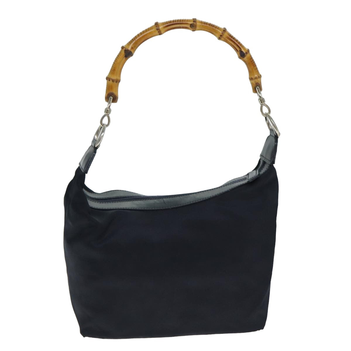Gucci Bamboo Black Synthetic Shoulder Bag