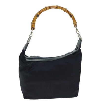 Gucci Bamboo Black Synthetic Shoulder Bag