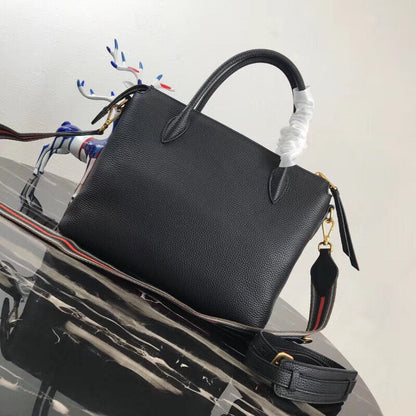 Prada Black Calf Leather Top Handle Bag