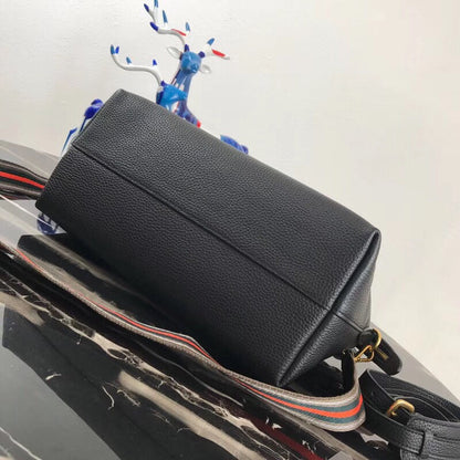 Prada Black Calf Leather Top Handle Bag