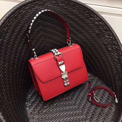 Prada Elektra Shoulder Bag In Red Leather