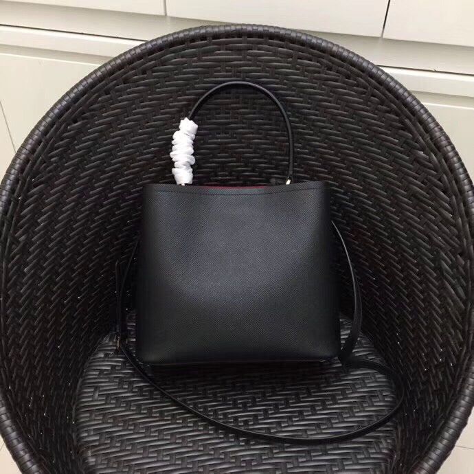 Prada Black Saffiano Leather Double Bag