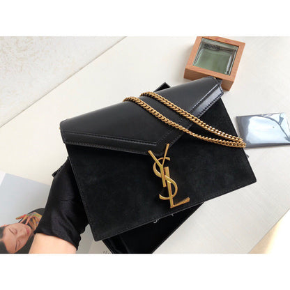 Yves Saint Laurent Cassandra Medium Chain Bag Black