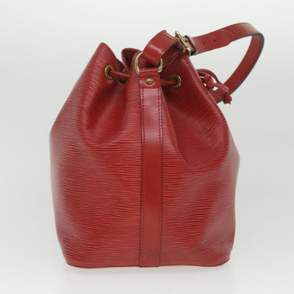 Louis Vuitton Red Leather Noe shoulder bag