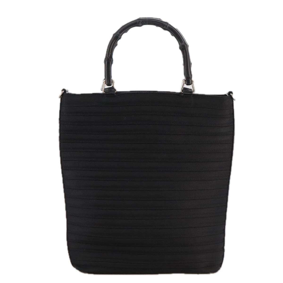 Gucci Bamboo Black Synthetic Handbag ()