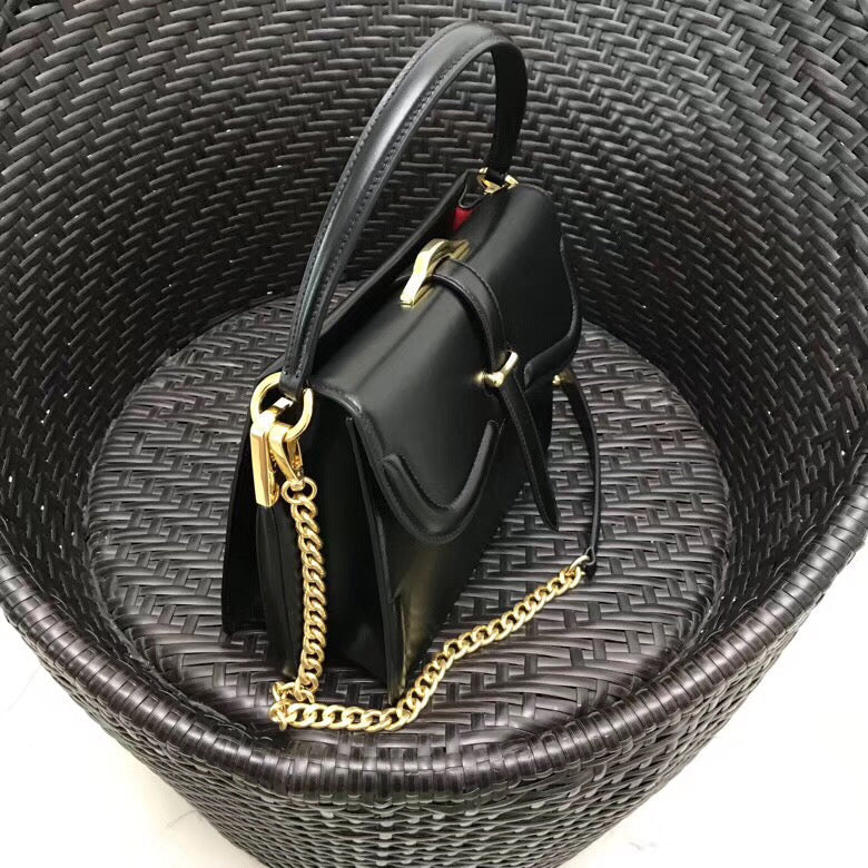 Prada Belle Bag In Black Calf Leather