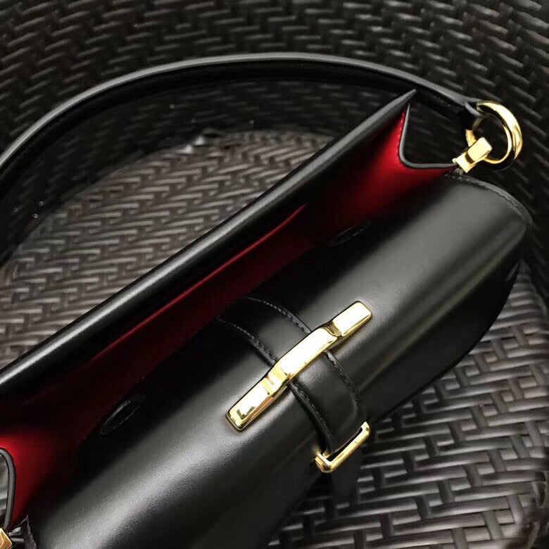 Prada Belle Bag In Black Calf Leather