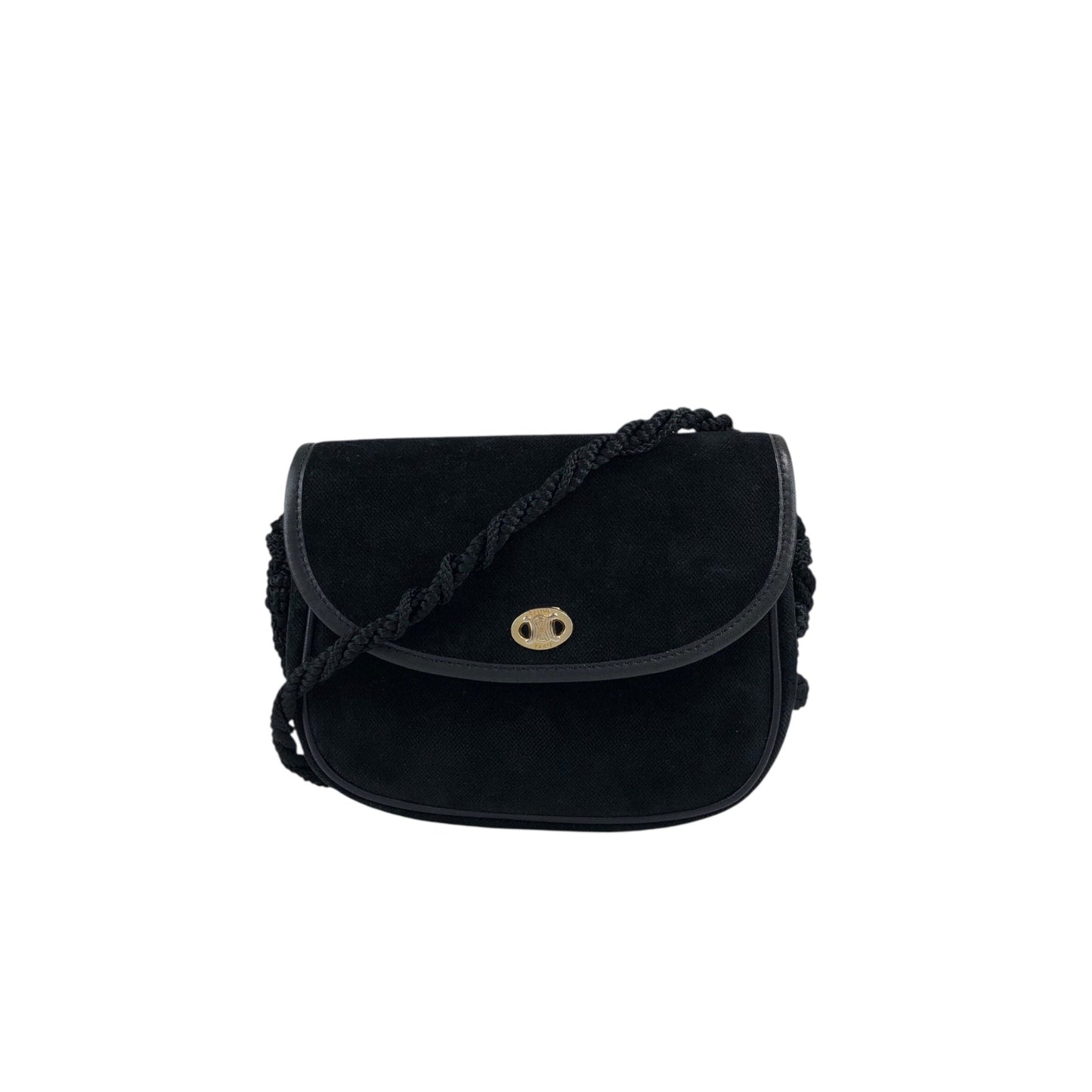 CELINE  Small Shoulder bag Black Vintage p8xbtw