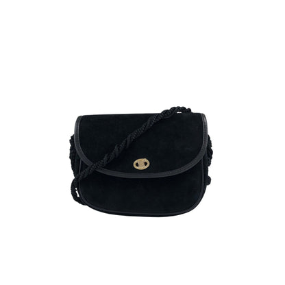 CELINE  Small Shoulder bag Black Vintage p8xbtw