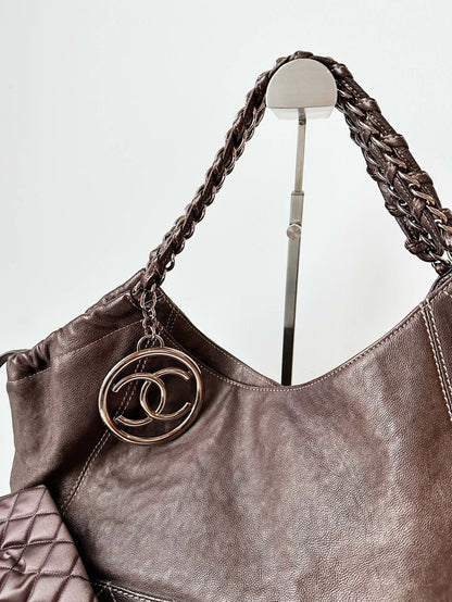 Vintage Chanel bag brown xcm