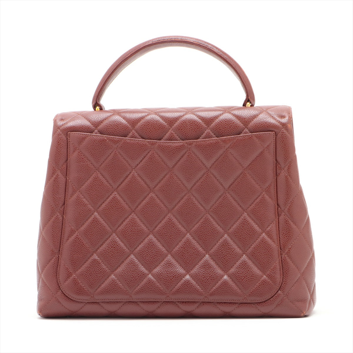 Chanel Matrasse Caviar S HandBag Brown G  4th