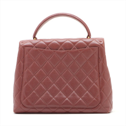 Chanel Matrasse Caviar S HandBag Brown G  4th