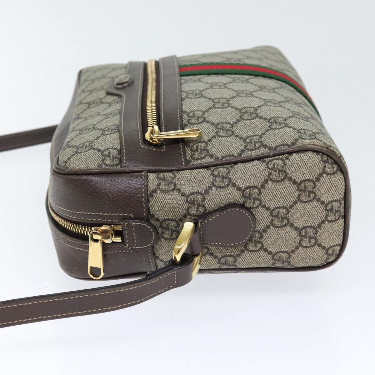 Gucci Ophidia Beige Canvas Shoulder Bag