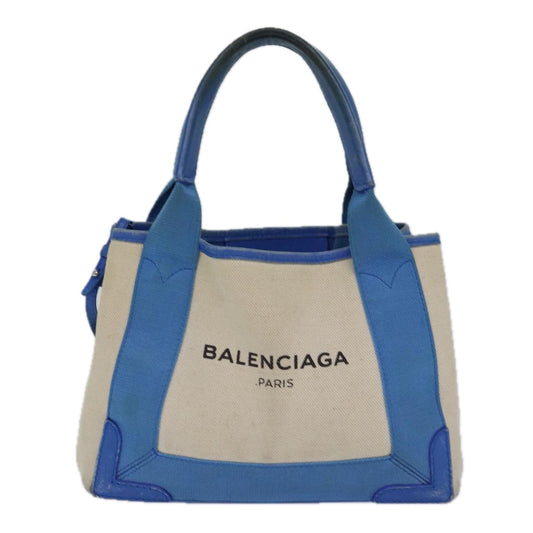 Balenciaga Navy Cabas Handbag