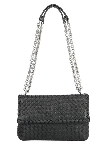 Luxury Bottega Veneta Olimpia Shoulder Bag Black