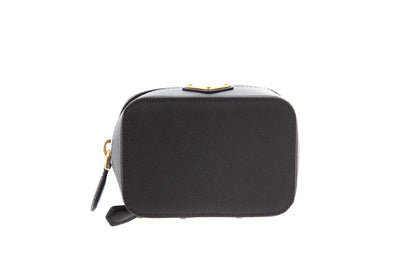 Prada Black Saffiano Leather Beauty Case