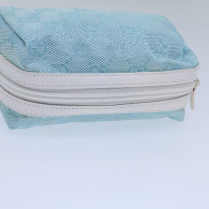 Gucci Gg Canvas Blue Canvas Clutch Bag