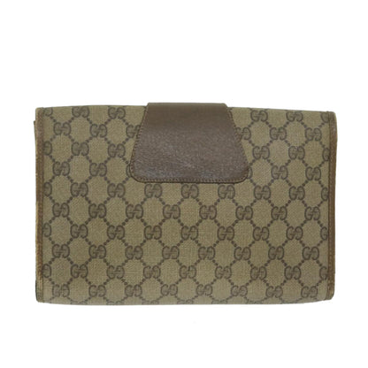 Gucci Beige Canvas Clutch Bag