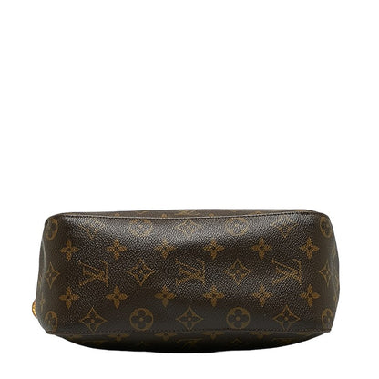 Louis Vuitton Monogram Looping MM Shoulder Bag M51146 Brown PVC Leather Lady Louis Vuitton