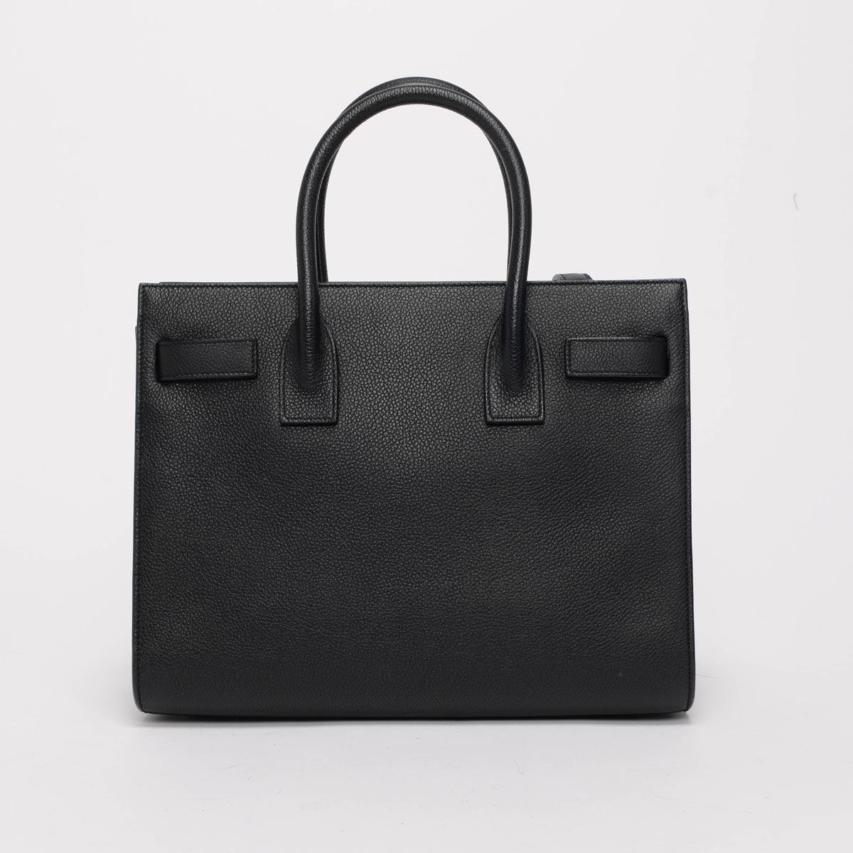 Saint Laurent Black Grained Calfskin Baby Sac de Jour Tote