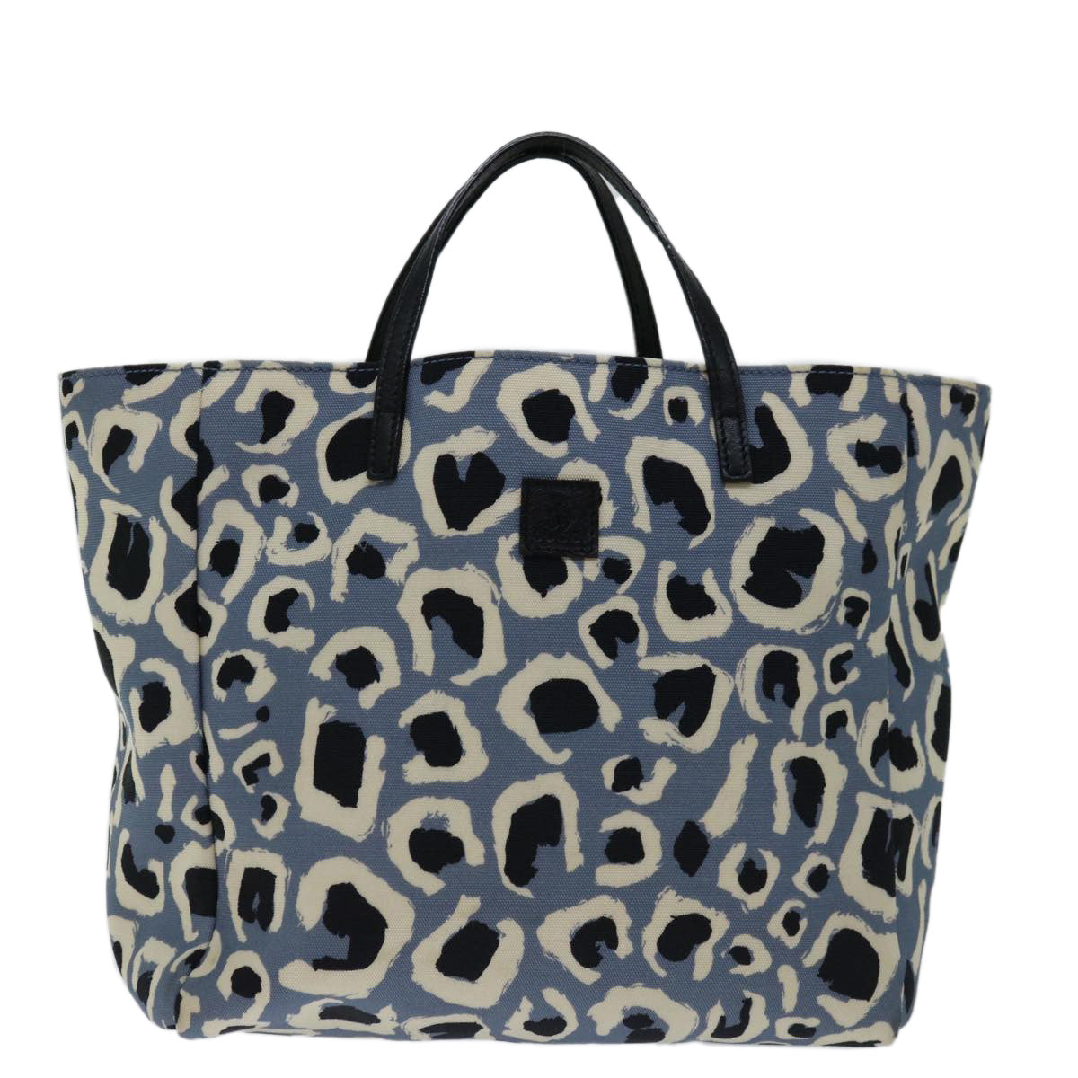 Gucci Padlock Blue Canvas Handbag ()