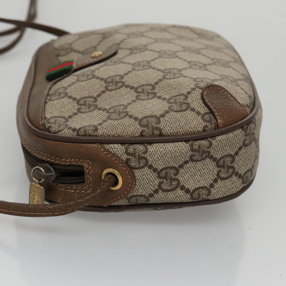 Gucci Sherry Beige Canvas Shoulder Bag