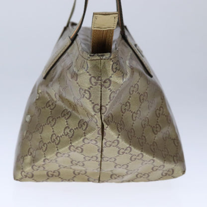 Gucci Gg Crystal Grey Canvas Handbag