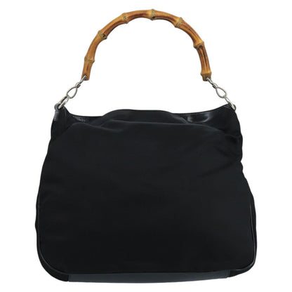 Gucci Bamboo Black Synthetic Handbag