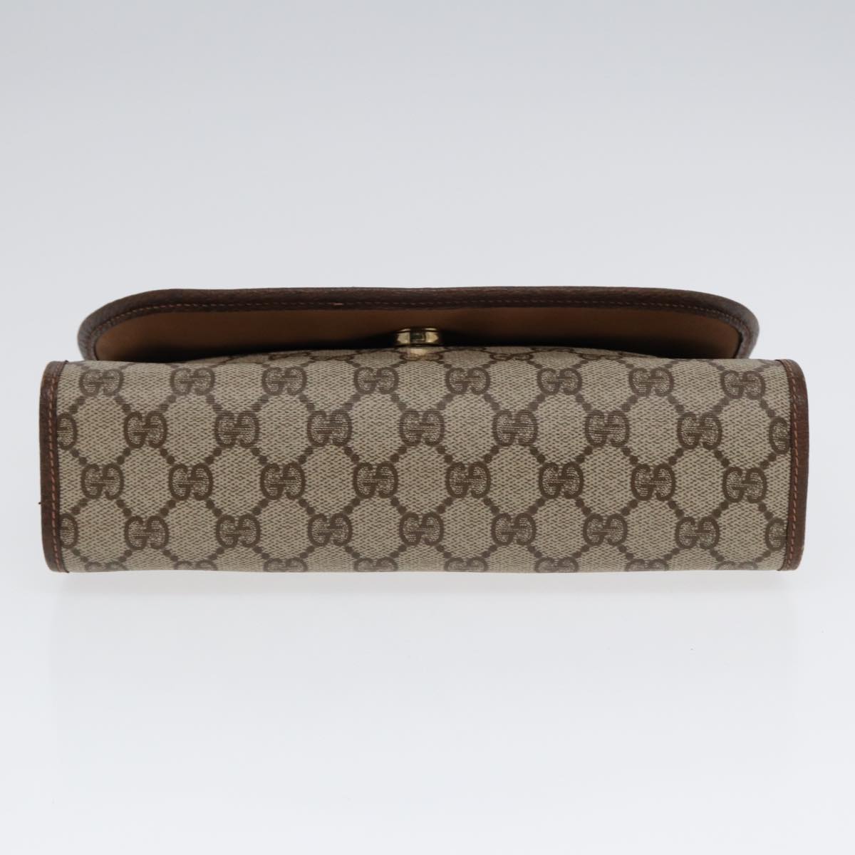 Gucci Sherry Brown Canvas Clutch Bag