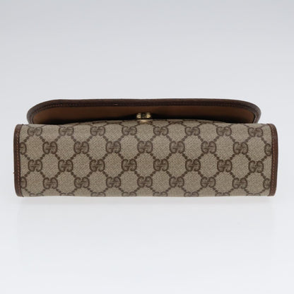 Gucci Sherry Brown Canvas Clutch Bag