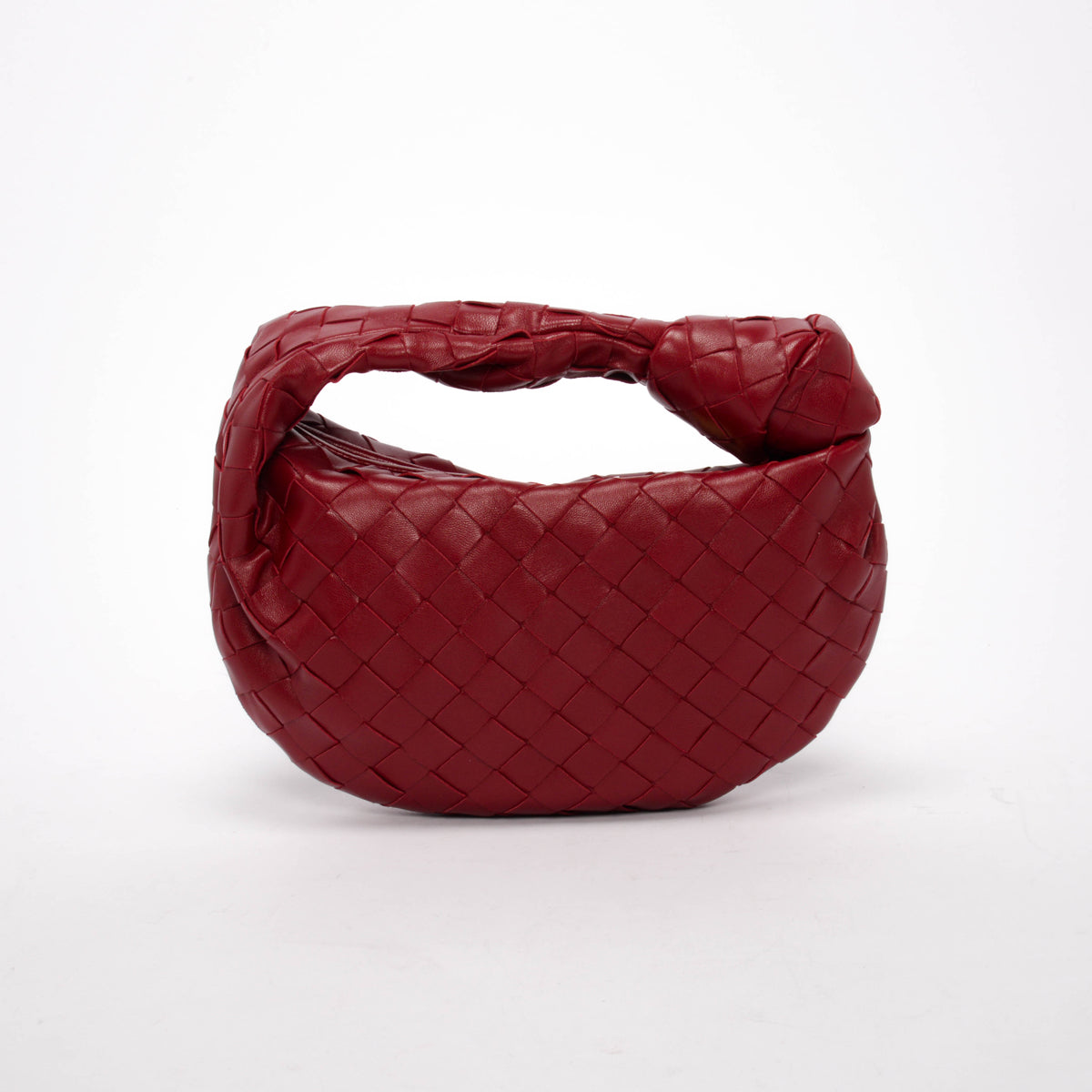 Bottega Veneta Red Intrecciato Mini Jodie Bag