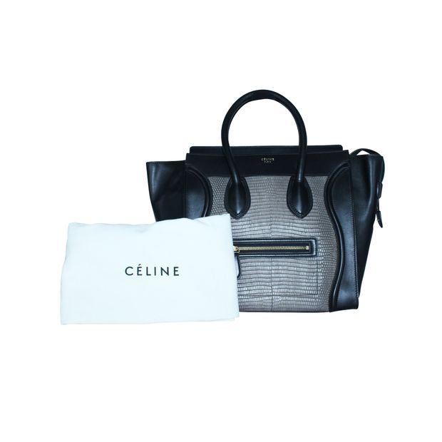 Celine Medium Python Phantom Luggage Tote