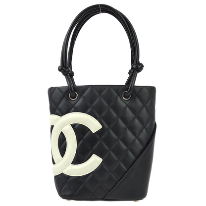 Chanel Black Calfskin Cambon Ligne Tote HandBag