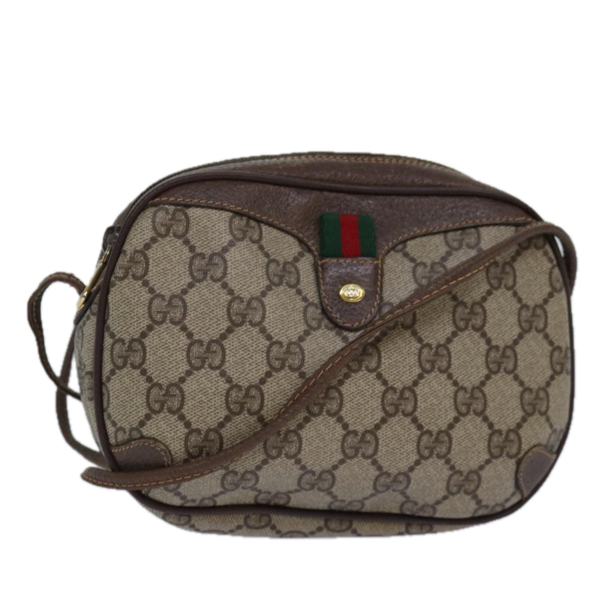 Gucci Gg Supreme Brown Canvas Shoulder Bag ()