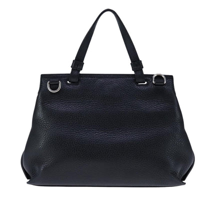 Gucci Bamboo Black Leather Handbag