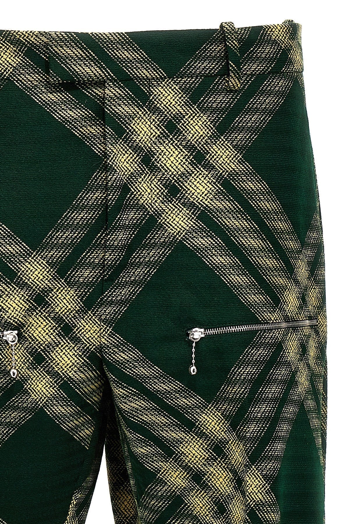 Burberry Men Check Wool Pants