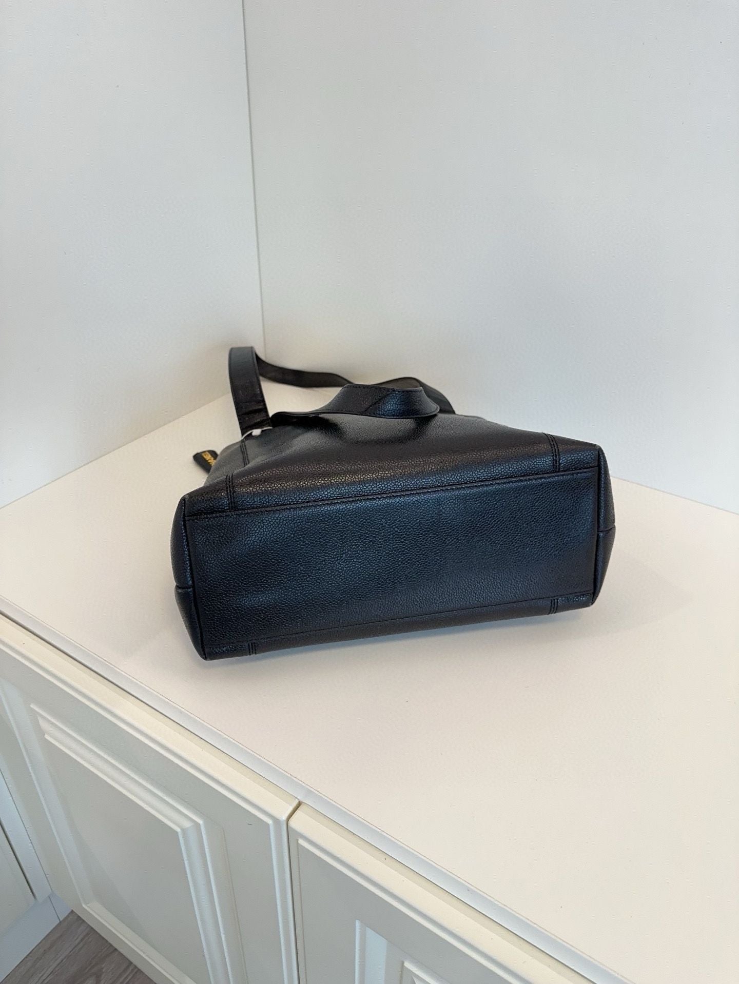 Vintage Chanel bag black Caviar leather **cm