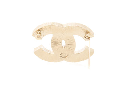 Chanel 2016 "Pearl Dot" Black & Pearl Brooch