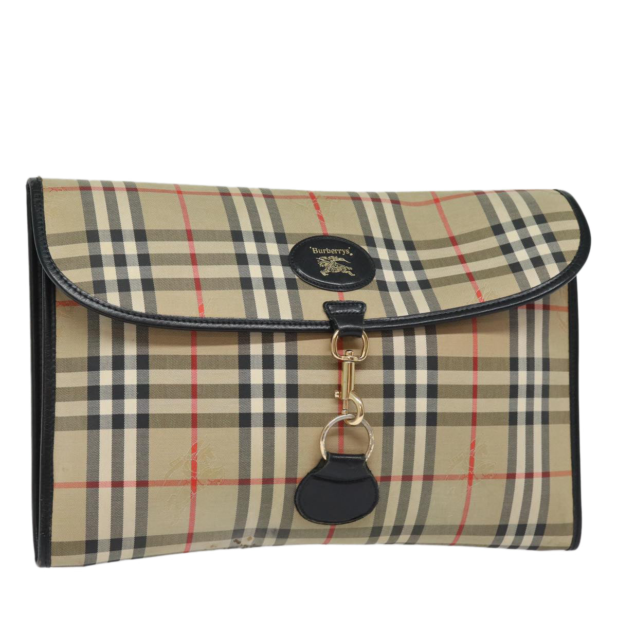 BURBERRY Nova Check Clutch Bag