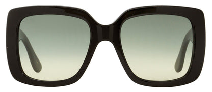 Gucci Women's Square Sunglasses GG0141SN 001 Black/Gold 53mm