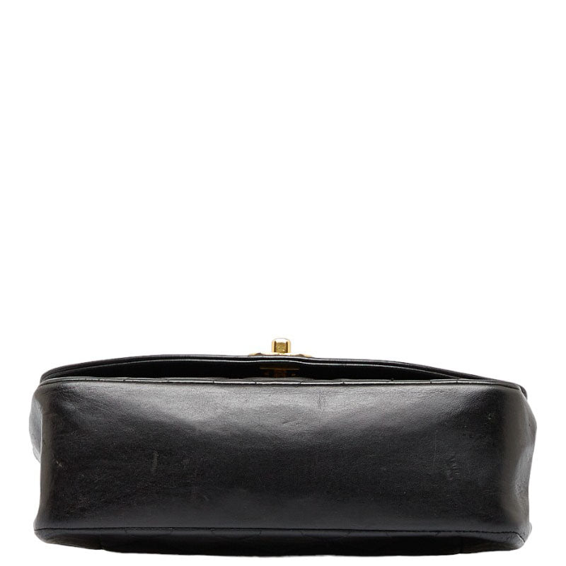 Chanel Matrases Diana Chain Chain houlder Bag Black Gold   Chanel